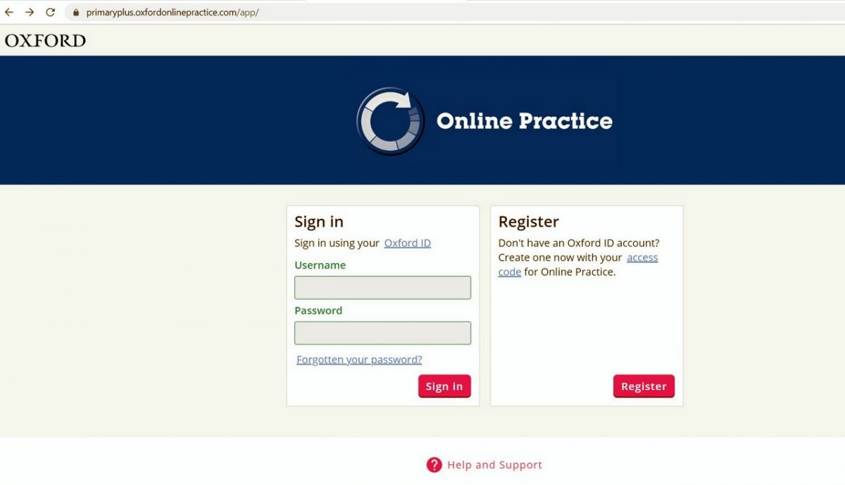 primaryplus.oxfordonlinepractice.com (dla klas IV, V, VI) oro.oxfordonlinepractice.com (dla klasy VIII)
